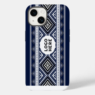 Funda Para iPhone 14 Patrones geométricos étnicos abstractos negros con