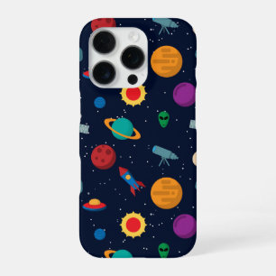 Funda Para iPhone 16 Pro Patrones gráficos espaciales