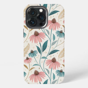 Funda Para iPhone 13 Pro Pattern Echineceas Glitter