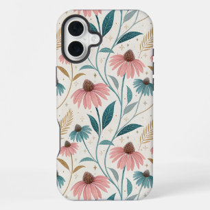 Funda Para iPhone 16 Plus Pattern Echineceas Glitter
