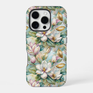 Funda Para iPhone 16 Pro Pattern Elegant Magnolia Flowers
