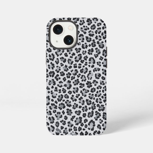 Funda Para iPhone Pattern Leopard Print Gray (Reverso )