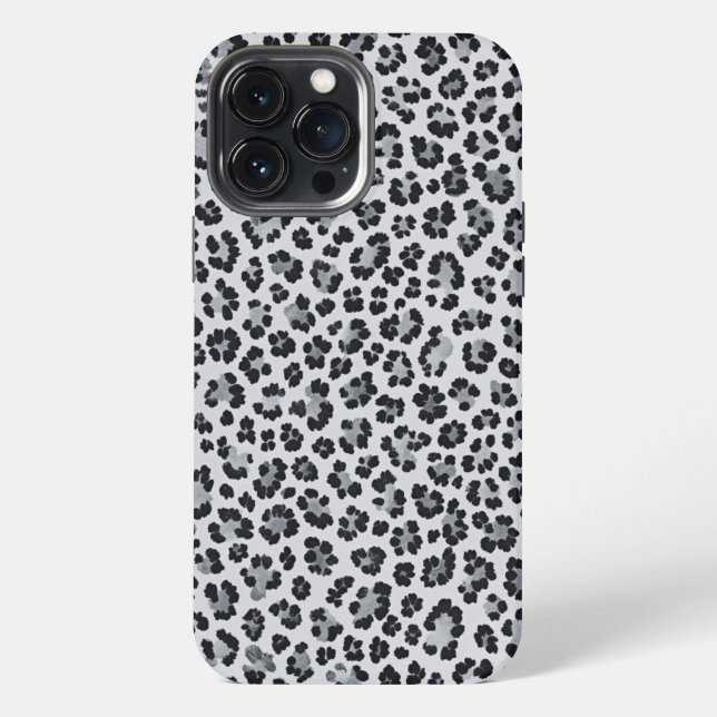 Funda Para iPhone Pattern Leopard Print Gray (Reverso )