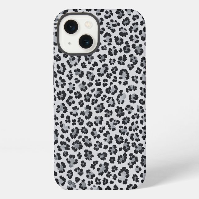 Funda Para iPhone Pattern Leopard Print Gray (Reverso )