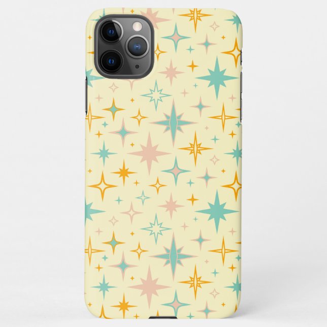 Funda Para iPhone Pattern of colorful retro stars (Reverso)