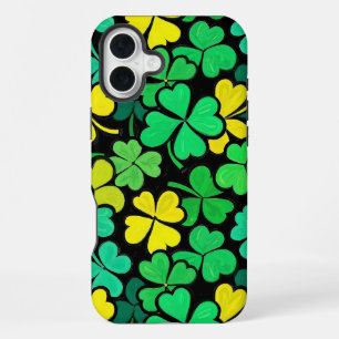 Funda Para iPhone 16 Plus Pattern St. Patrick's Day Clowers