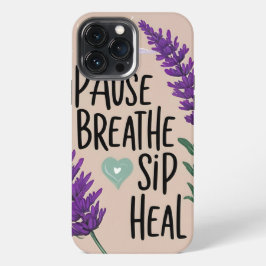Funda Para iPhone 13 Pro Max ✨ Pausar respiración - saborear | Diseño
