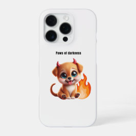 Funda Para iPhone 16 Pro Paws of Darkness Fire Dog Phone Case