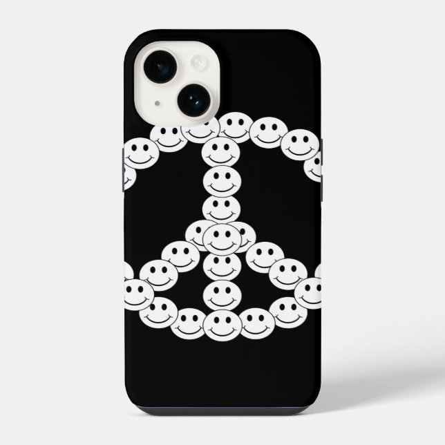 Funda Para iPhone Paz de cara feliz (Reverso )