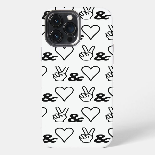 Funda Para iPhone Paz y Amor (Reverso )