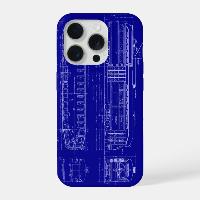 Funda Para iPhone PCC Blueprint iPhone Case (Reverso )