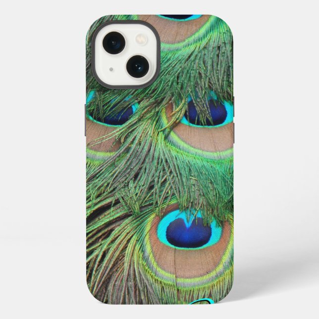 Funda Para iPhone Peacock Feathers 3 (Reverso )