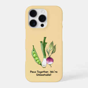 Funda Para iPhone 16 Pro Peas and Veggie Best Friends Pun