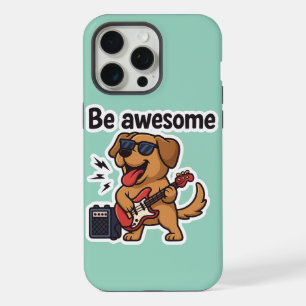 Pegatina de guitarra de Guay Dog Rocking Be Awes