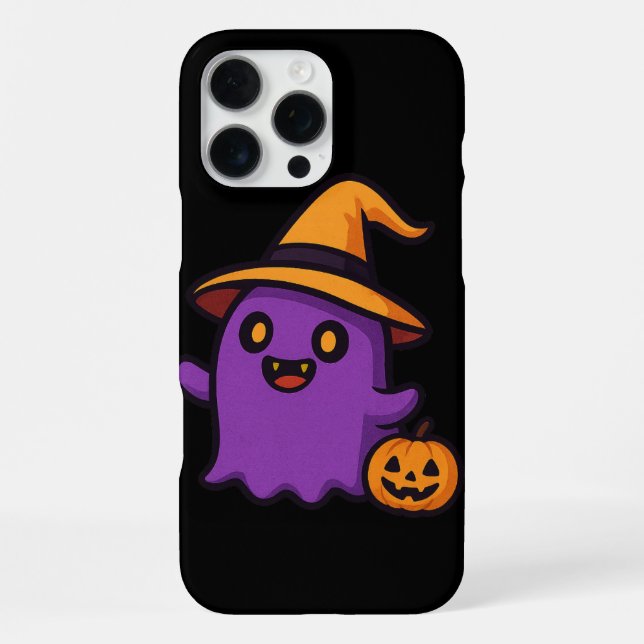 Funda Para iPhone Pegatina fantasma de Halloween (Reverso )
