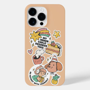 FUNDA PARA  iPhone 14 PRO MAX PEGATINAS AUTOAMERICANOS QUE MI HIJO MERECE ESTO