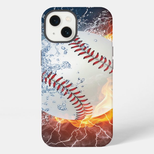 Funda Para iPhone pelota de béisbol (Reverso )
