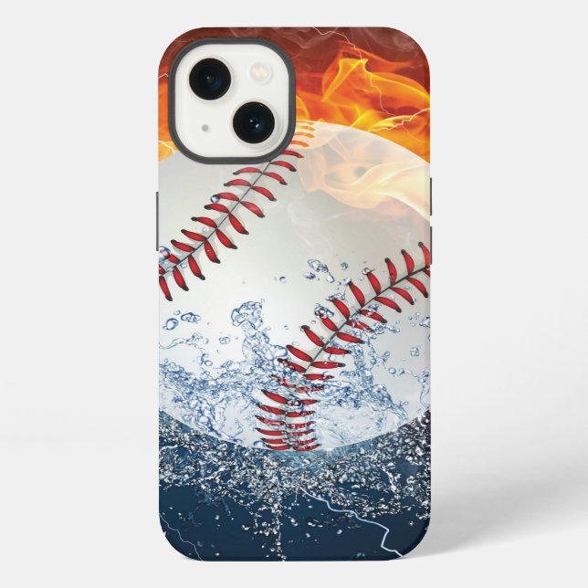 Funda Para iPhone Pelota de béisbol (Reverso )