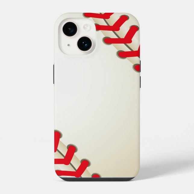 Funda Para iPhone Pelota de béisbol sóftbol (Reverso )