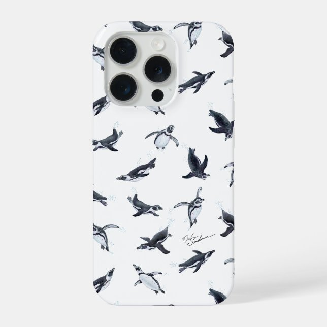 Funda Para iPhone Penguin Flight Squad | Ocean Art Design (Reverso )