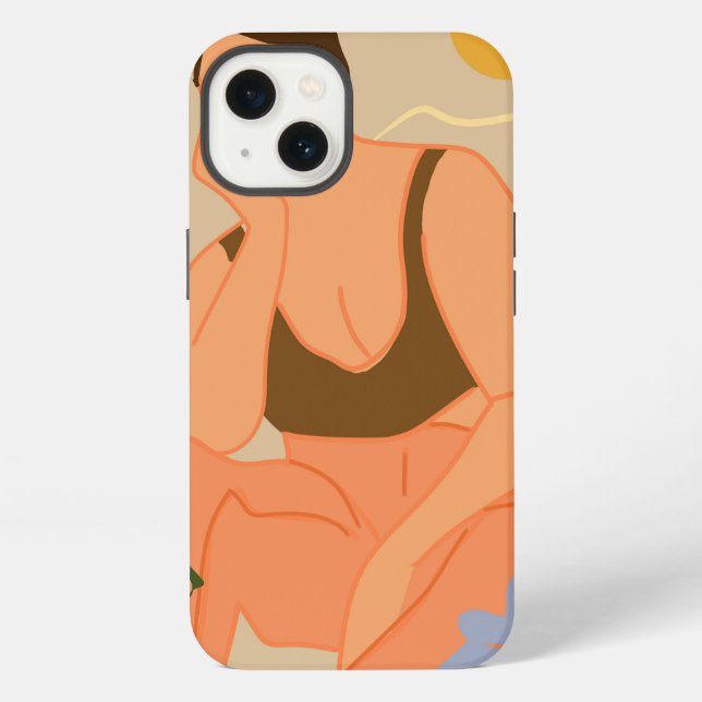 Funda Para iPhone Pensando en la vida (Reverso )