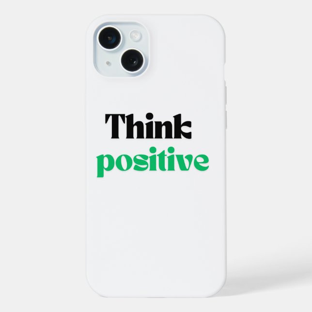 Funda Para iPhone Pensar positivo (Reverso )