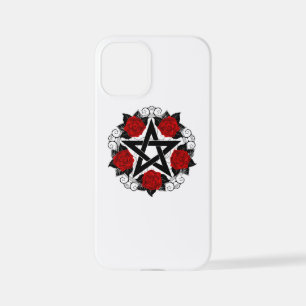 Funda Para iPhone 12 Mini Pentagram con rosas rojas