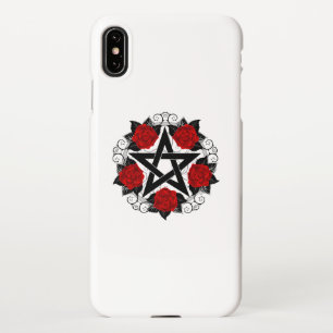 Funda Para iPhone XS Max Pentagram con rosas rojas