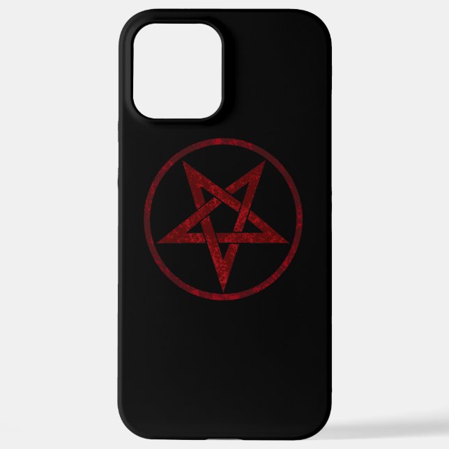 Funda Para iPhone Pentagram del diablo Rojo (Reverso )
