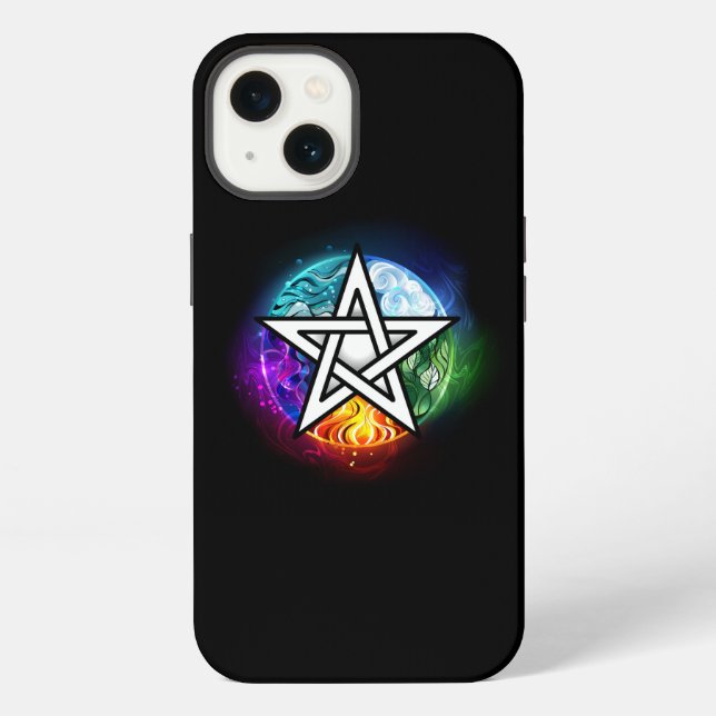 Funda Para iPhone pentagrama wiccano (Reverso )