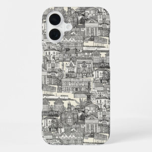 Funda Para iPhone 16 Plus Penzance toile perla negra