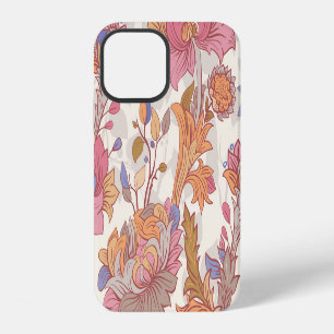 Funda Para iPhone 12 peonías decorativas: patrón floral colorido.