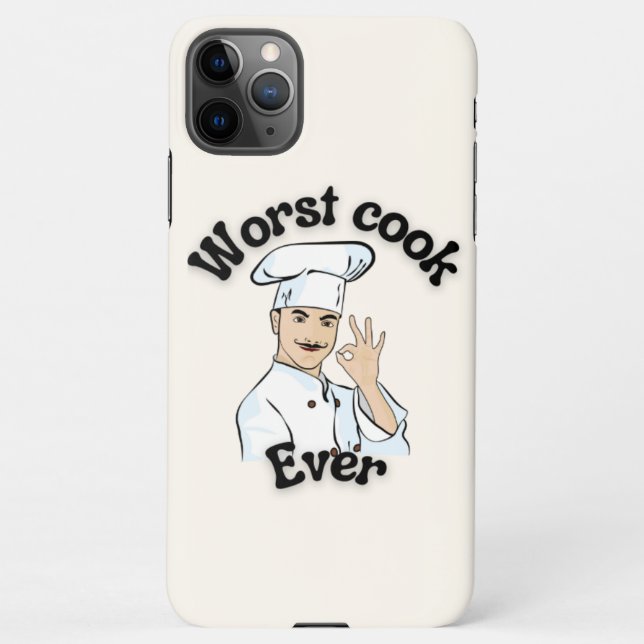 Funda Para iPhone Peor cocinero (Reverso)