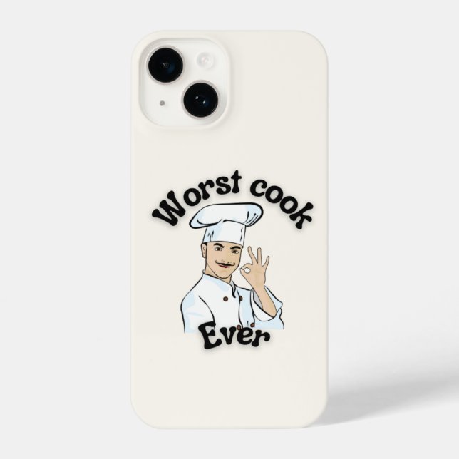 Funda Para iPhone Peor cocinero (Reverso )