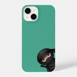 Funda Para iPhone 14 Pequeña Ninja mirando al Green