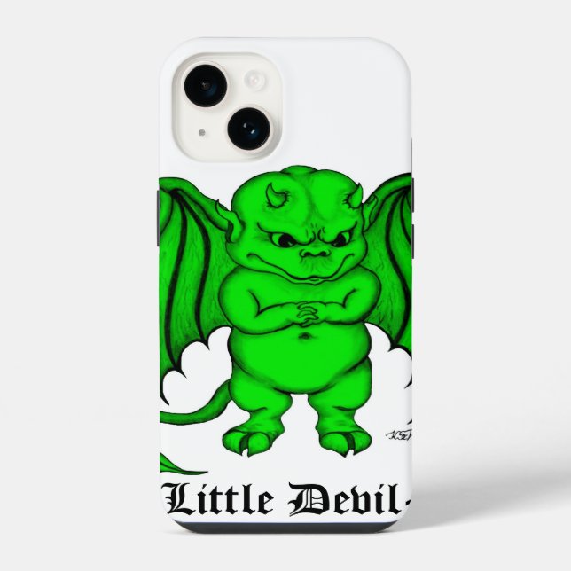 Funda Para iPhone Pequeño diablo desagradable (Reverso )