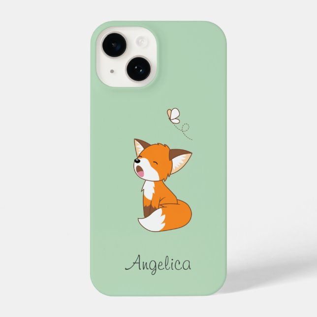 Funda Para iPhone Pequeño Zorro Sueño (Reverso )