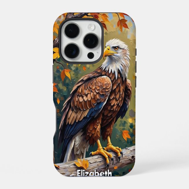 Funda Para iPhone Percha de Águila, Esplendor de Otoño (Reverso )