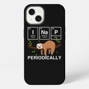 Perezoso divertido de la ciencia me duermo periódi