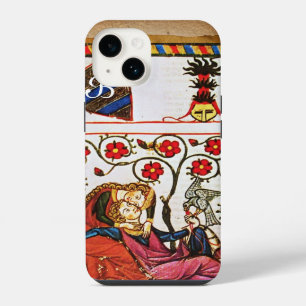FUNDA PARA iPhone 14 PERGAMINO DE MONOGRAMA DE AMOR ETERNO