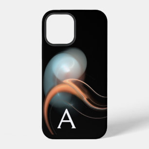 Funda Para iPhone 12 PERLA ALIEN MONOGRAMA Negro Rosa Blanco Fractales 