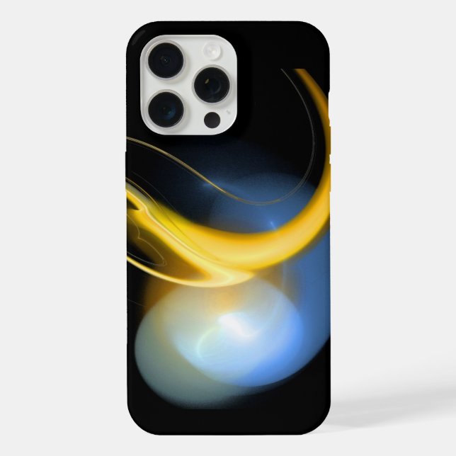 Funda Para iPhone PERLA ALIENA Azul Blanco Amarillo Negro (Reverso )