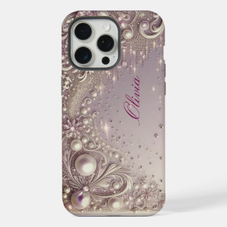 Perlas doradas modernas elegantes y lindas para el