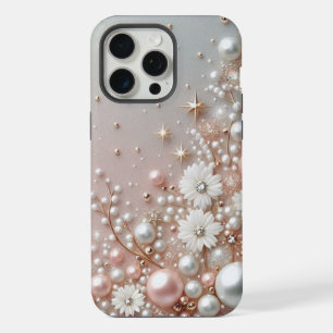 Perlas doradas modernas elegantes y lindas para el