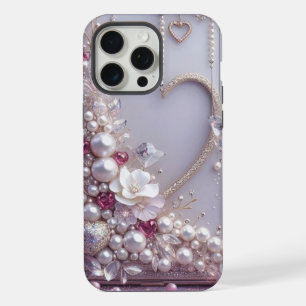 Perlas púrpuras doradas modernas elegantes y linda