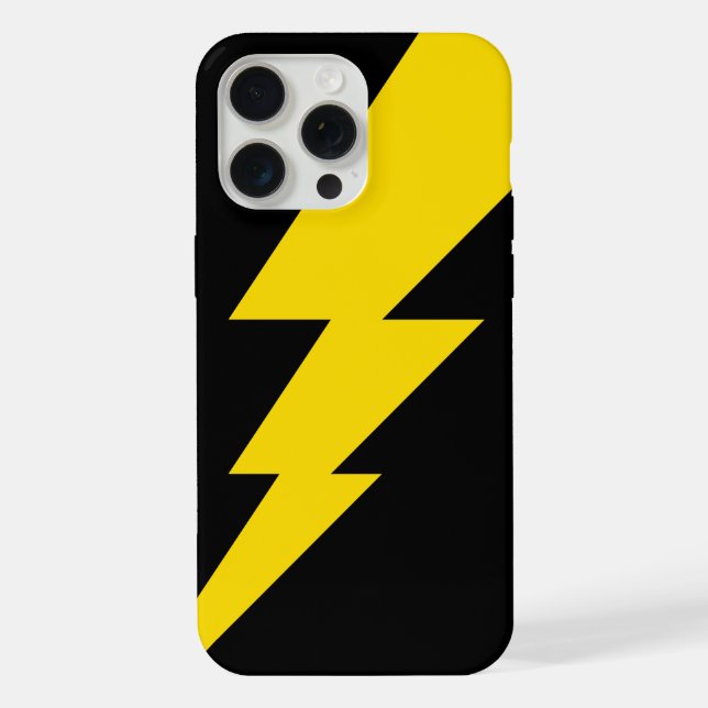 Funda Para iPhone Perno Relámpago Amarillo (Reverso )