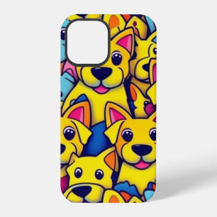 Funda Para iPhone 12 Pro Perritos coloridos lindos perros felices
