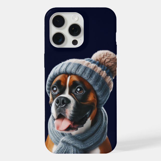 Funda Para iPhone Perro Boxer Narices Frías, Calurosos Abrazos (Reverso )