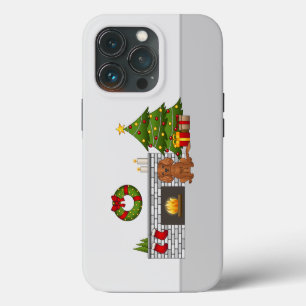 Funda Para iPhone 13 Pro Perro Cavalier de Ruby en una habitación festiva d