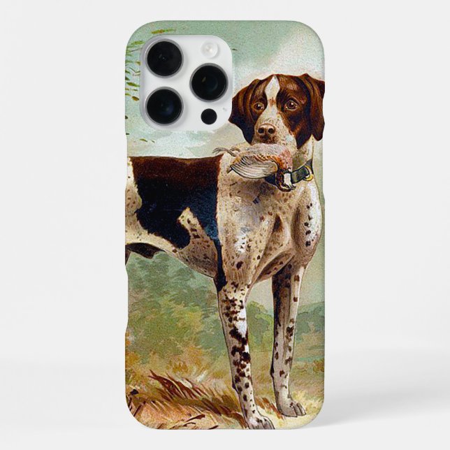 Funda Para iPhone Perro cazador con pájaro en la boca (Reverso )